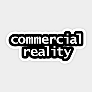 Commercial Reality Typography White Text Sticker